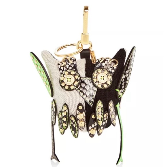 Burberry Accessories - Burberry Mavis Embellished Knit Owl Charm